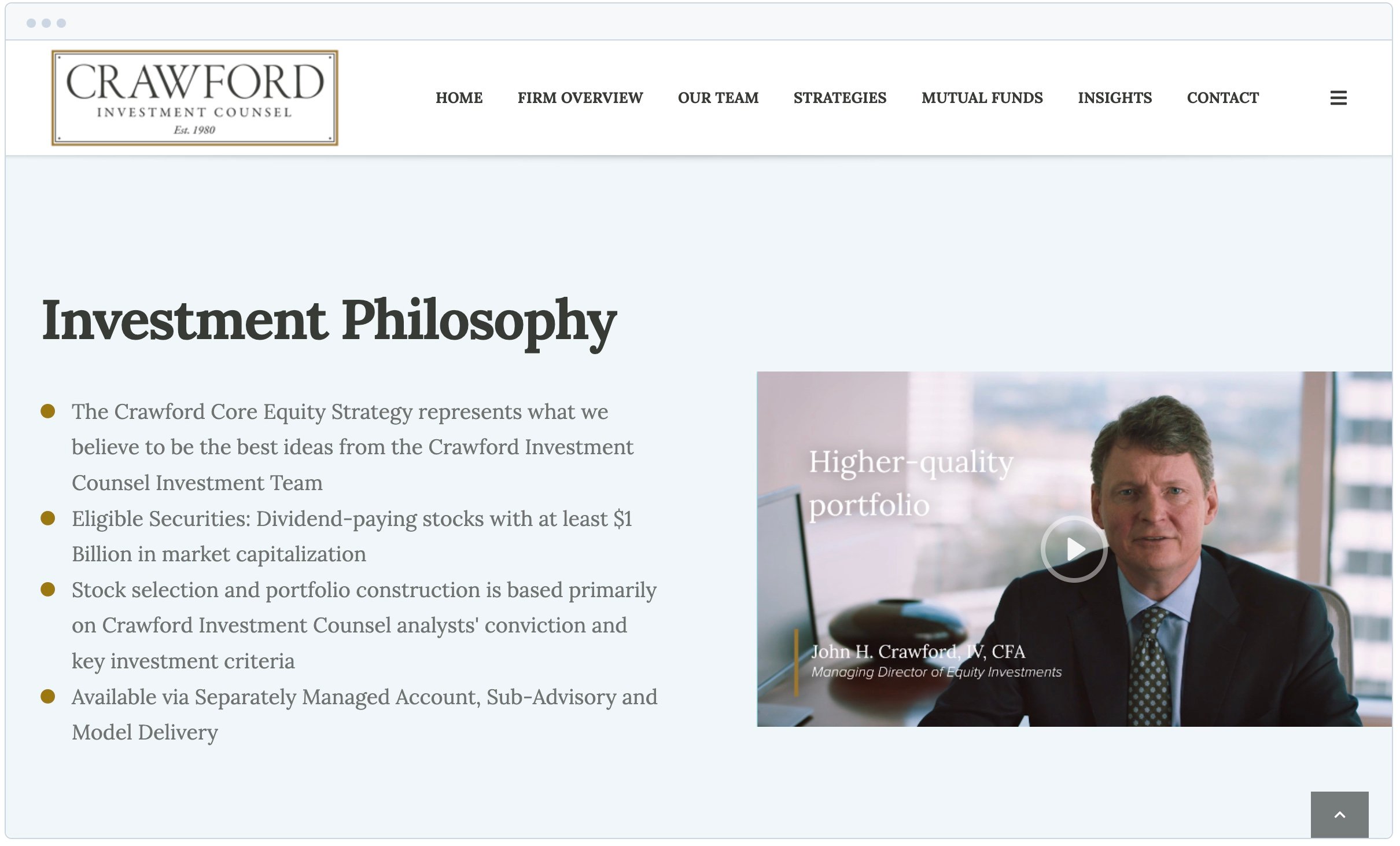 Crawford Product Pages